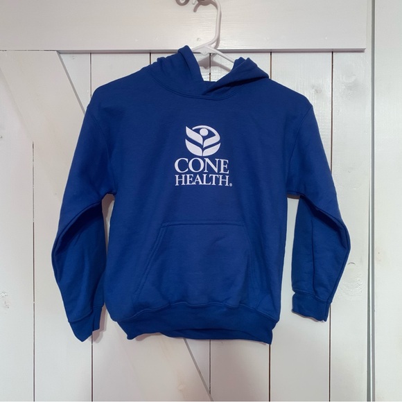 NWOT Youth Small S Hoodie Blue Athletic Athleisure Warm Winter Wear - Picture 2 of 5